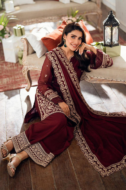 AZ D472 Luxury Chiffon Embroidered Unstitched