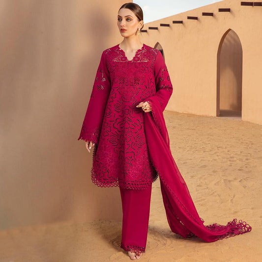RR D-Rameen Luxury Cotton Chikankari Unstitched