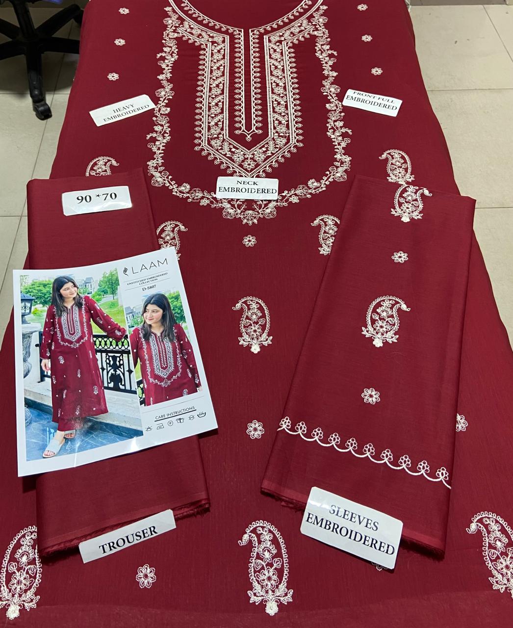 LM Lawn Embroidered 2Pc D-5807