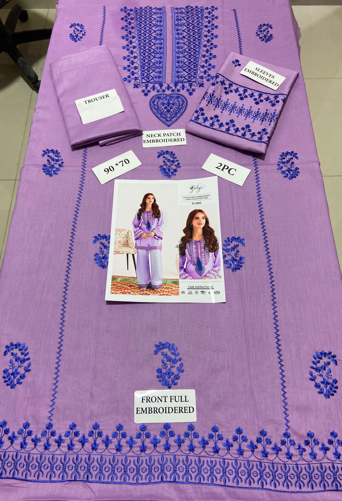 SP Lawn Embroidered 2Pc D-5805