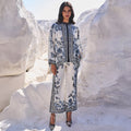 Blue on White