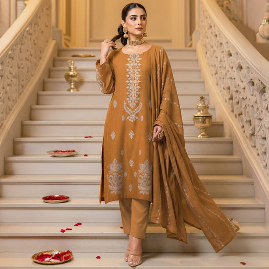 SP Lawn with Emb Chiffon D-160