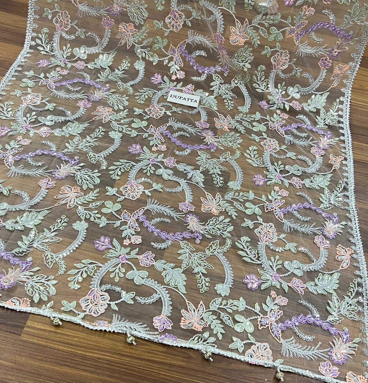 ZR D-2807 Luxury Net Embroidered Unstitched