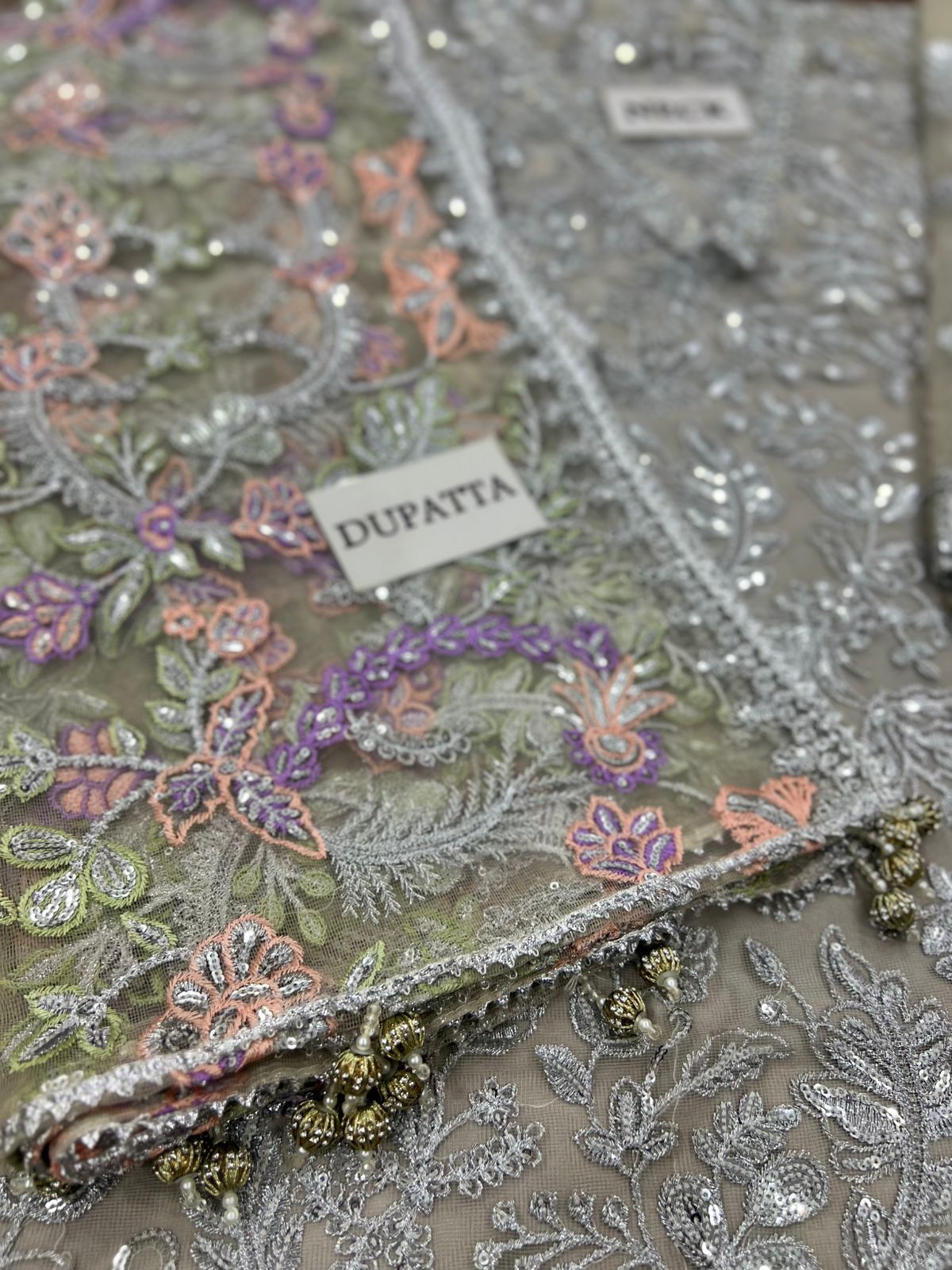 ZR D-2807 Luxury Net Embroidered Unstitched