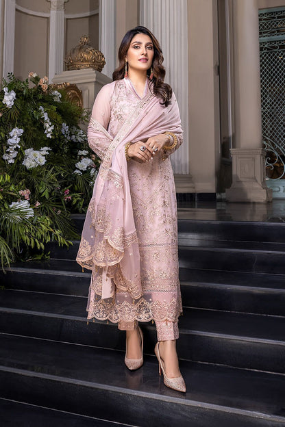AZ D372 Luxury Chiffon Embroidered Unstitched