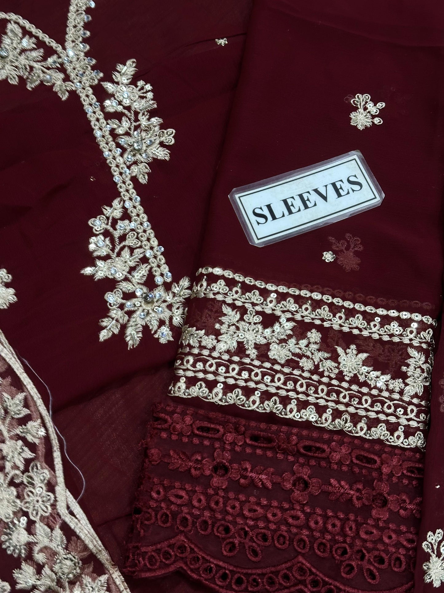 AZ D472 Luxury Chiffon Embroidered Unstitched
