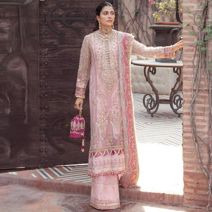 AF D473 Luxury Organza Embroidered Unstitched