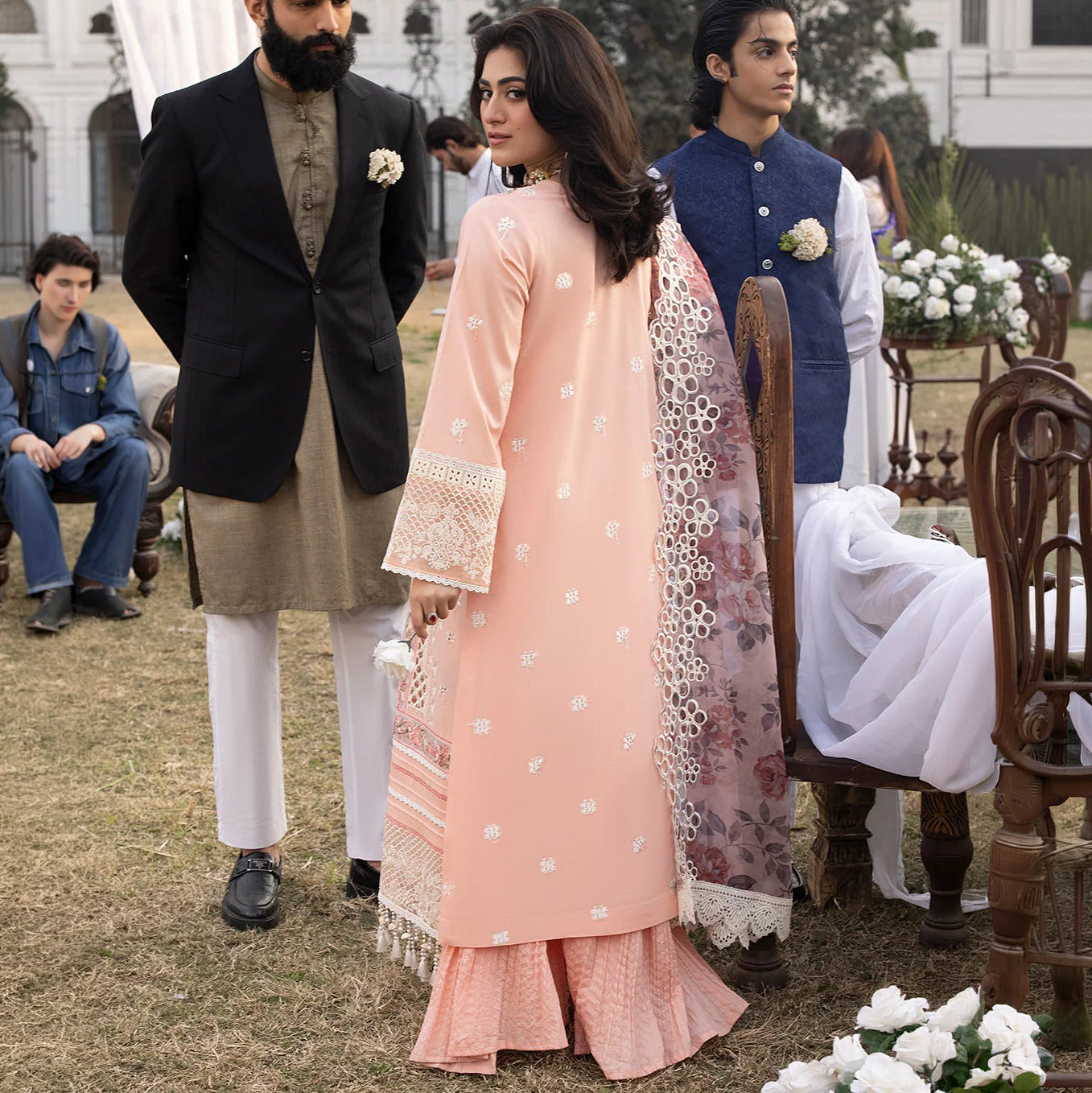 MH D24AB Lawn Festive Chikankari Unstitched