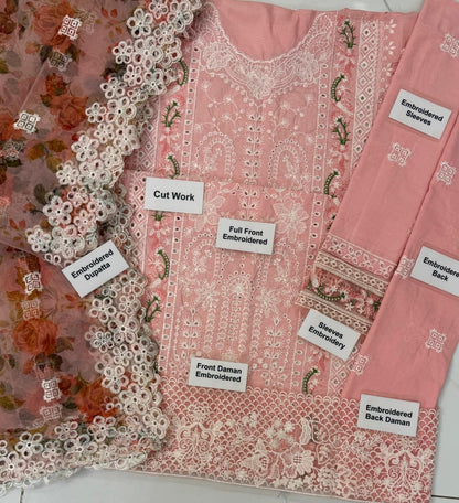 MH D24AB Lawn Festive Chikankari Unstitched