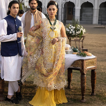 MH D24AB Lawn Festive Chikankari Unstitched