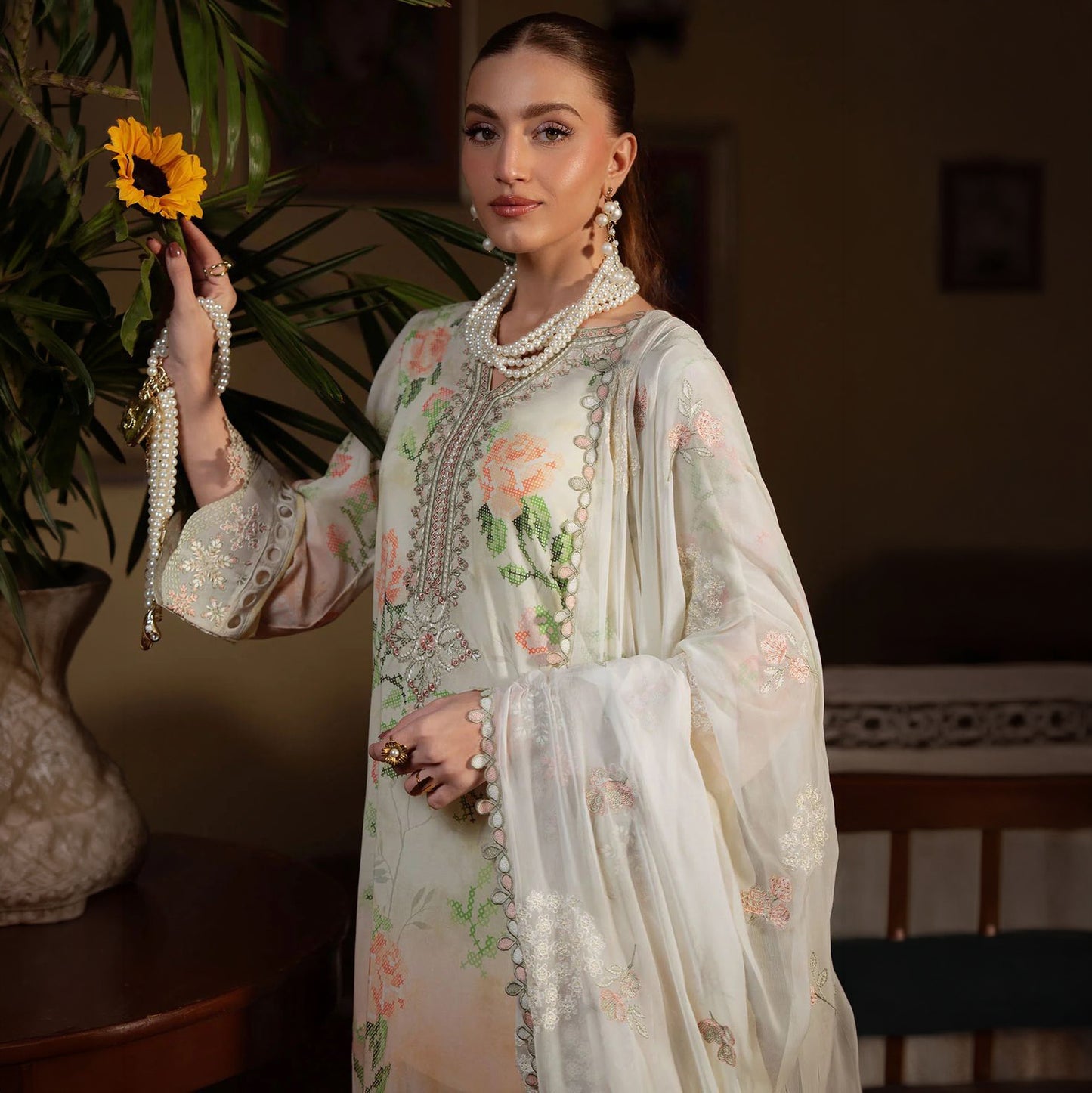NR D57 Lawn Festive Embroidered Unstitched