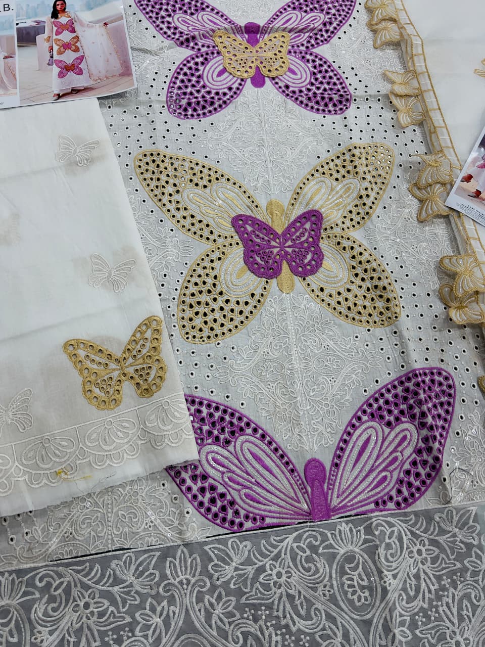 MB D-Butterfly Luxury Lawn Chikankari Unstitched