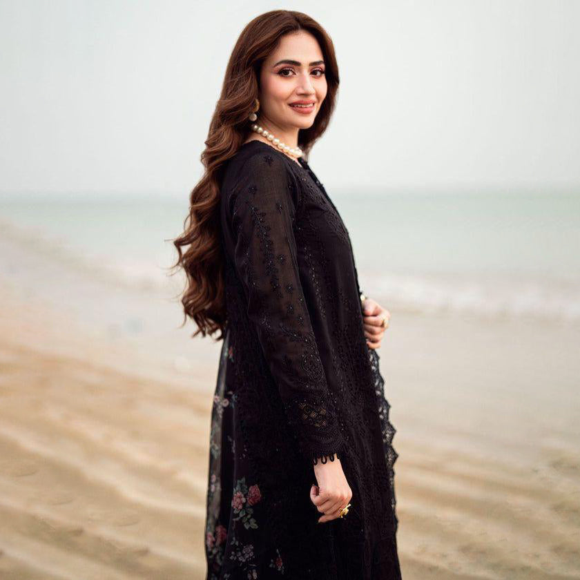 NR D571 Luxury Lawn Chikankari Unstitched