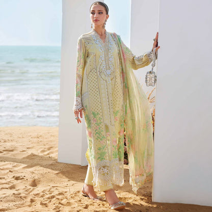 MB D576 Luxury Lawn Chikankari Unstitched