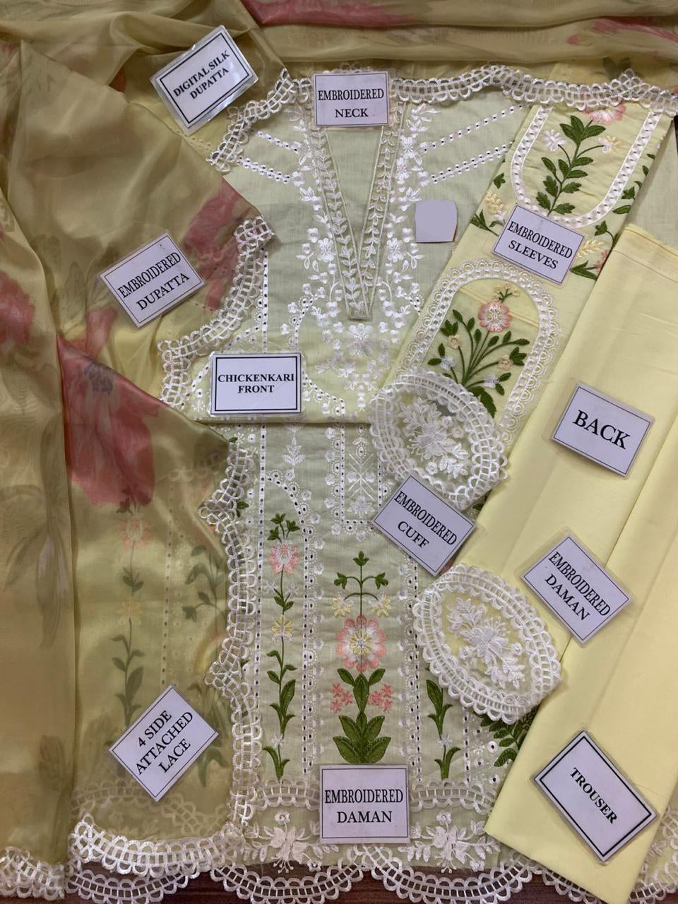 MB D576 Luxury Lawn Chikankari Unstitched