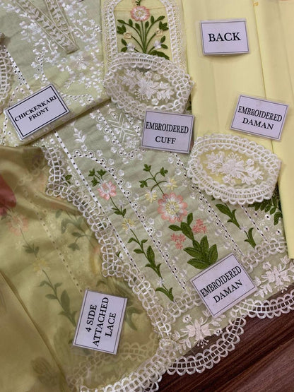 MB D576 Luxury Lawn Chikankari Unstitched