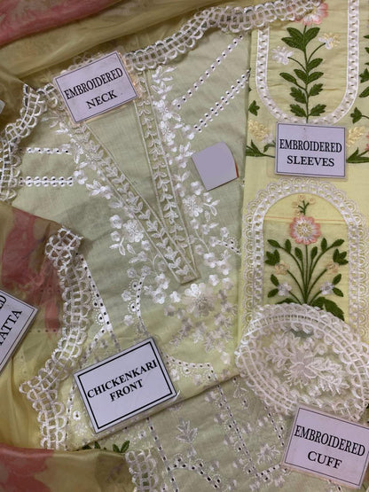 MB D576 Luxury Lawn Chikankari Unstitched