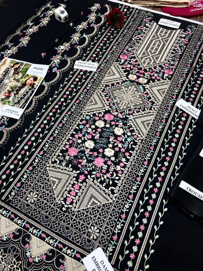 BIL Lawn with Embroidered Chiffon D-76