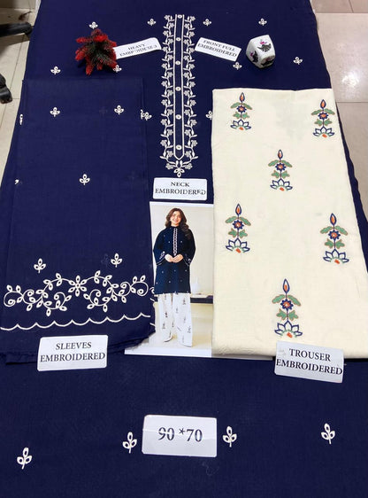 BTK Lawn Embroidered 2Pc D-5822