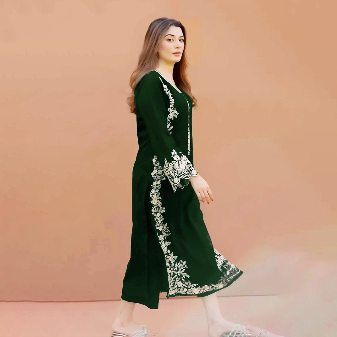 AZ Lawn Embroidered 2Pc D-5786