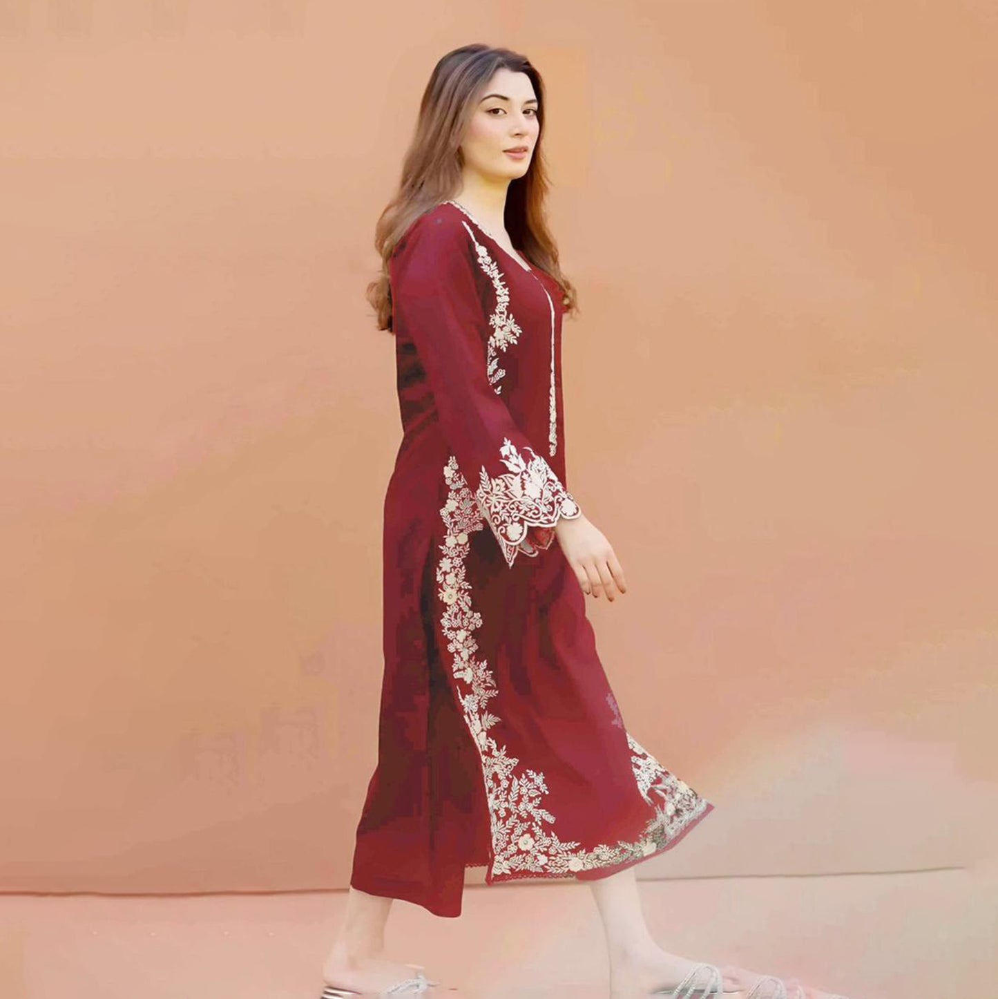 AZ Lawn Embroidered 2Pc D-5786