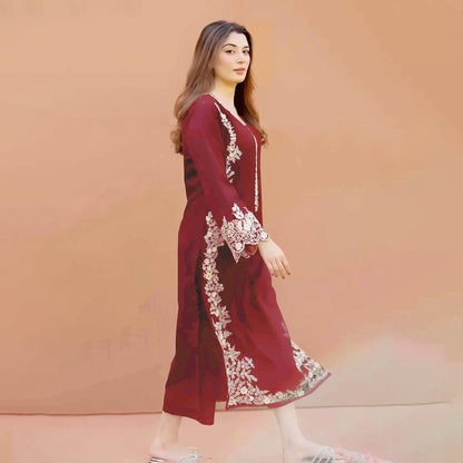 AZ Lawn Embroidered 2Pc D-5786