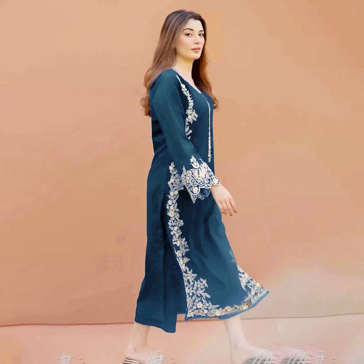 AZ Lawn Embroidered 2Pc D-5786