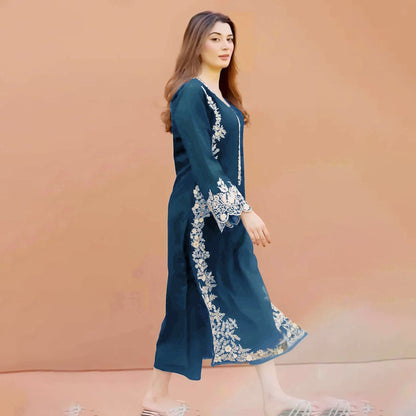 AZ Lawn Embroidered 2Pc D-5786