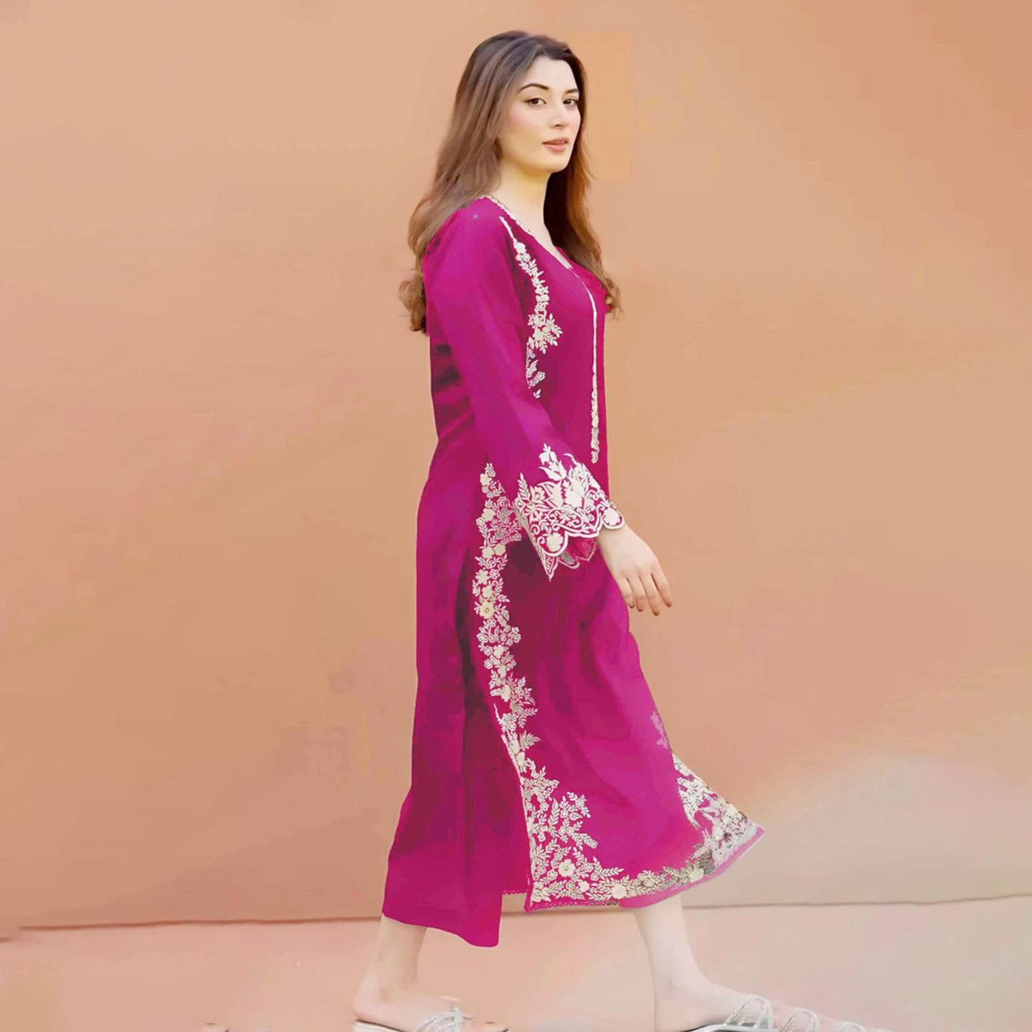 AZ Lawn Embroidered 2Pc D-5786