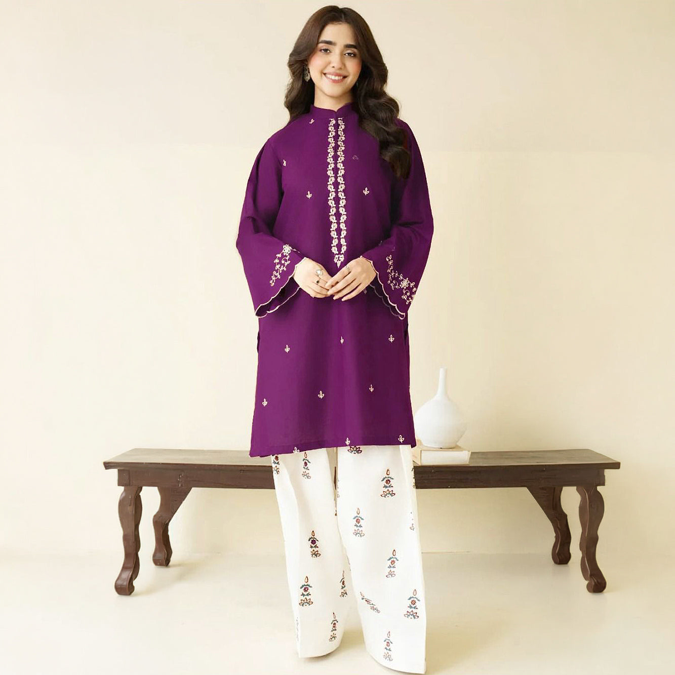 BTK Lawn Embroidered 2Pc D-5822