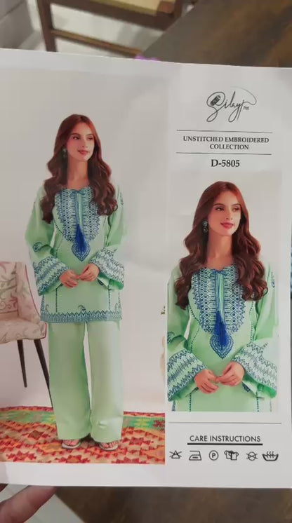 SP Lawn Embroidered 2Pc D-5805